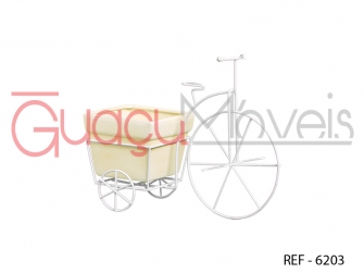 BICICLETA PORTA CACHEPOT VASO QUADRADO