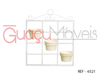  SUPORTE DE PAREDE PORTA VASO PARA 3 VASOS