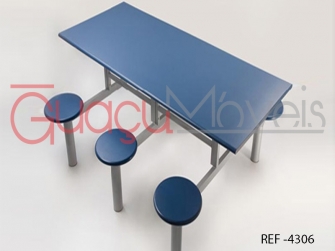 CONJUNTO REFEITÓRIO INDUSTRIAL