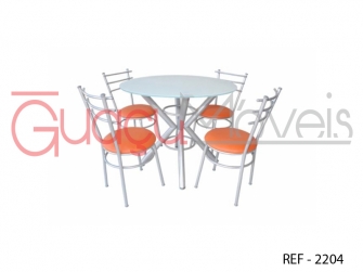 CONJUNTO DE JANTAR 4 CADEIRAS